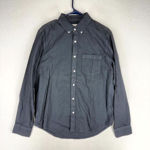 Cotton On Garments Mens Gray Mayfair Long Sleeve Button Down Shirt Size L NEW‎ - Picture 1 of 11